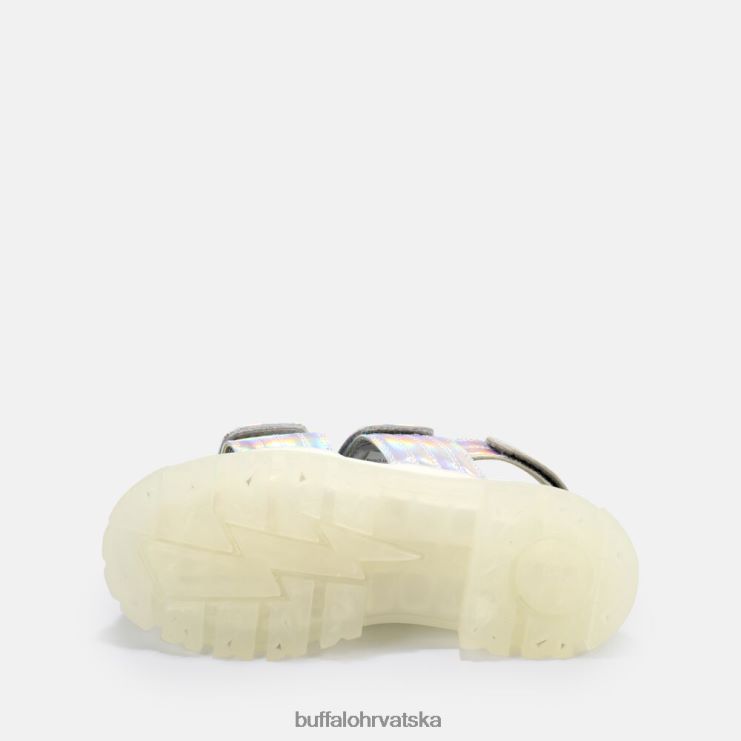 srebro Buffalo aspha snd sandala s platformom veganska |sandale TDD6T919